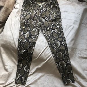 Michael Kors Snakeskin Cargo Pants